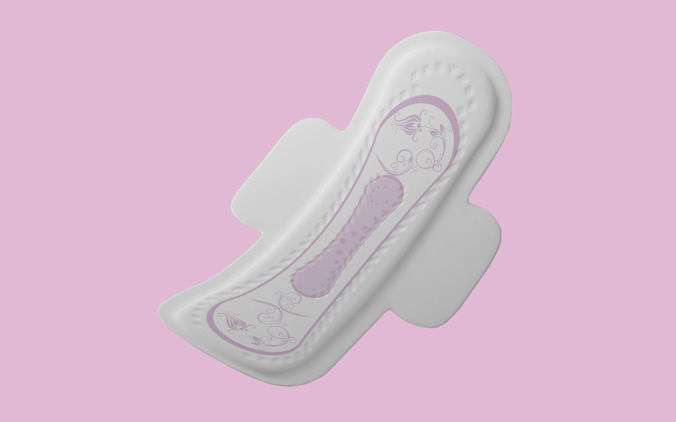 sanitary pad 3d model low poly max - پریود یا عادت ماهانه زنان، هرآنچه در مورد آن باید بدانیم