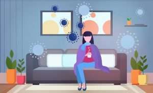 person in home quarantine infection 300x183 - مراقبت خانگی برای بیماران COVID-19