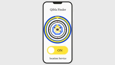 ابزار قبله‌یاب آنلاین در سایت onlinecompass.net