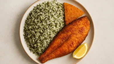 سبزی پلو با ماهی