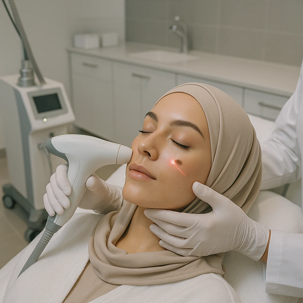 سریع‌ترین راه از بین بردن لک صورت با لیزر