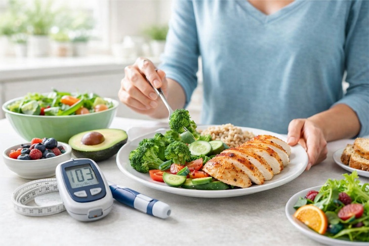 رژیم غذایی مناسب برای کاهش وزن در افراد دیابتی