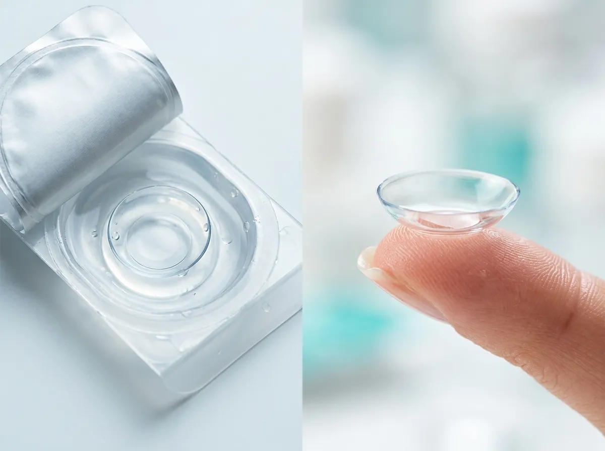 بررسی محلول بلیستر و لبه لنز اصل