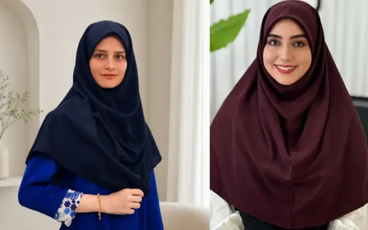 مقنعه بروجرد مناسب زیر چادر